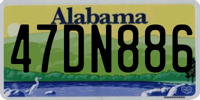 AL license plate 47DN886