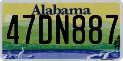 AL license plate 47DN887