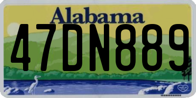 AL license plate 47DN889