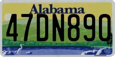 AL license plate 47DN890