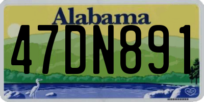AL license plate 47DN891