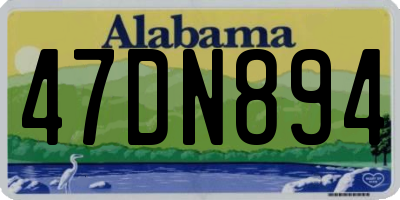AL license plate 47DN894