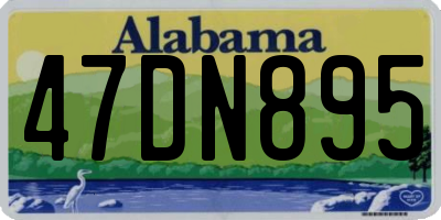 AL license plate 47DN895