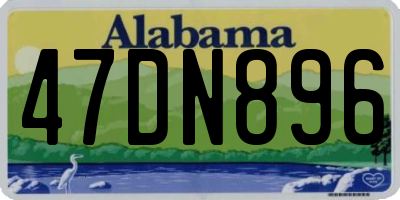 AL license plate 47DN896