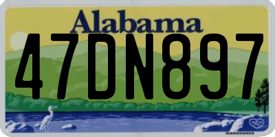 AL license plate 47DN897