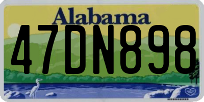 AL license plate 47DN898