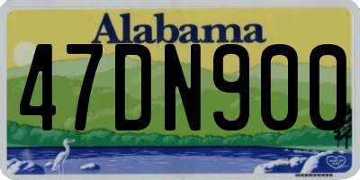 AL license plate 47DN900