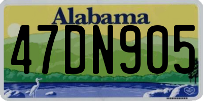 AL license plate 47DN905