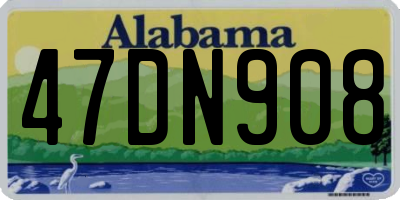 AL license plate 47DN908