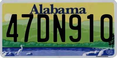 AL license plate 47DN910