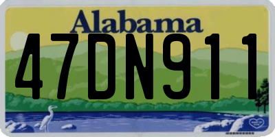 AL license plate 47DN911