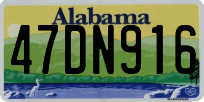 AL license plate 47DN916