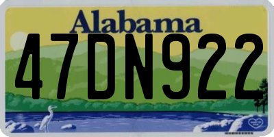 AL license plate 47DN922