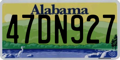 AL license plate 47DN927