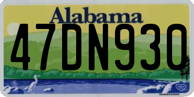 AL license plate 47DN930