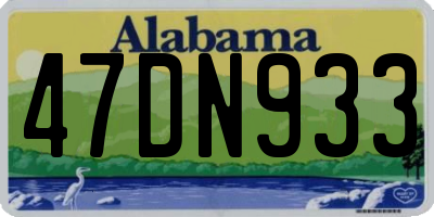 AL license plate 47DN933