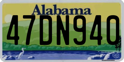AL license plate 47DN940