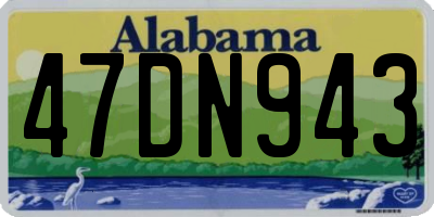 AL license plate 47DN943