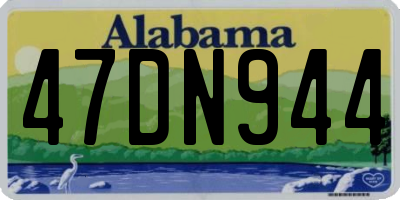 AL license plate 47DN944