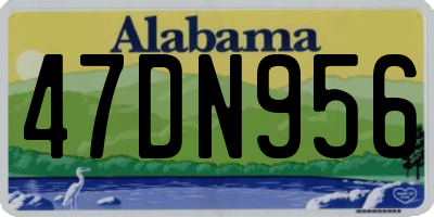 AL license plate 47DN956