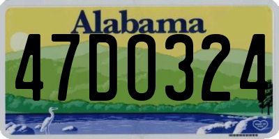 AL license plate 47DO324