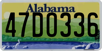 AL license plate 47DO336