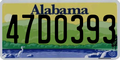 AL license plate 47DO393