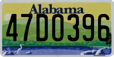 AL license plate 47DO396