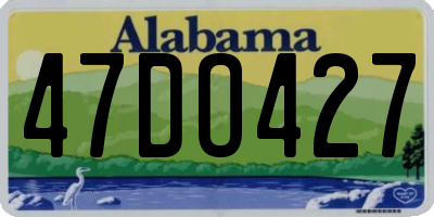 AL license plate 47DO427