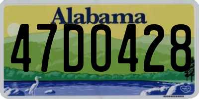 AL license plate 47DO428