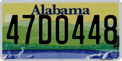 AL license plate 47DO448