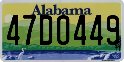 AL license plate 47DO449