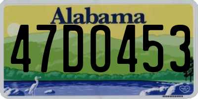 AL license plate 47DO453