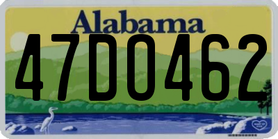 AL license plate 47DO462