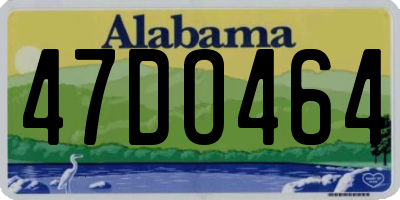 AL license plate 47DO464