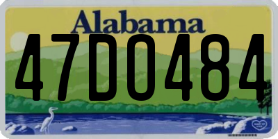 AL license plate 47DO484