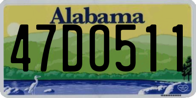 AL license plate 47DO511