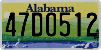 AL license plate 47DO512
