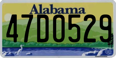 AL license plate 47DO529