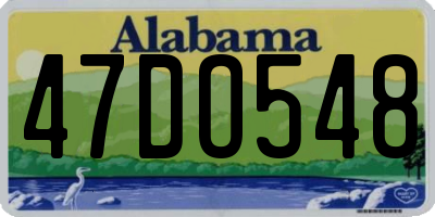 AL license plate 47DO548