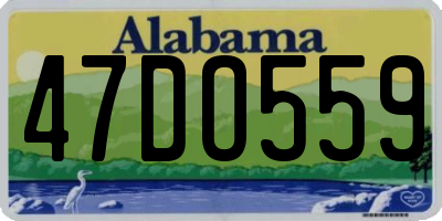 AL license plate 47DO559