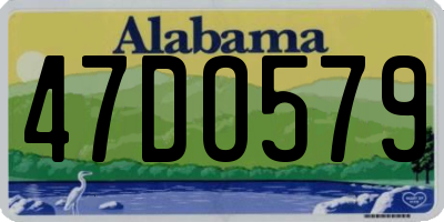 AL license plate 47DO579