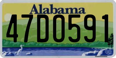 AL license plate 47DO591