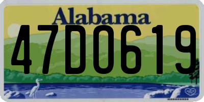 AL license plate 47DO619