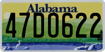 AL license plate 47DO622