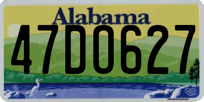 AL license plate 47DO627
