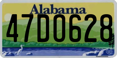 AL license plate 47DO628