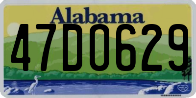 AL license plate 47DO629