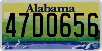 AL license plate 47DO656