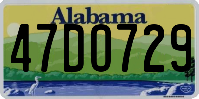 AL license plate 47DO729